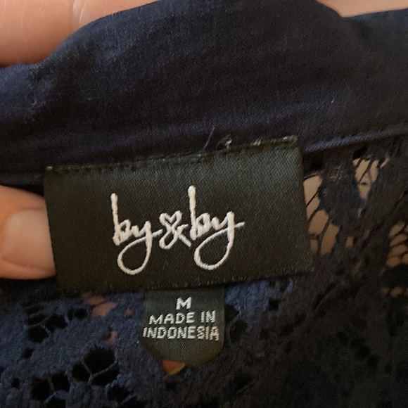 Navy medium blazer with Lacy back - Picture 8 of 8